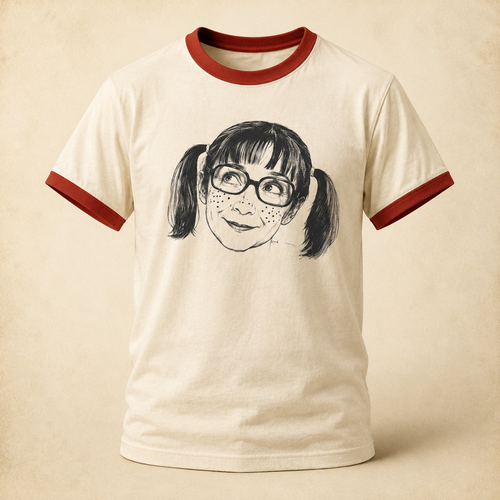 Playera oficial de La Chilindrina con diseño de los años 80